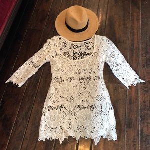 Swim - White pool cover up Swim - White pool cover up